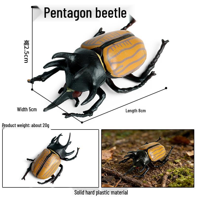 Children's Insect Model Set: Ladybug, Spider, Ant, Beetle, Wasp, Butterfly, Bee - Educational Science Toy