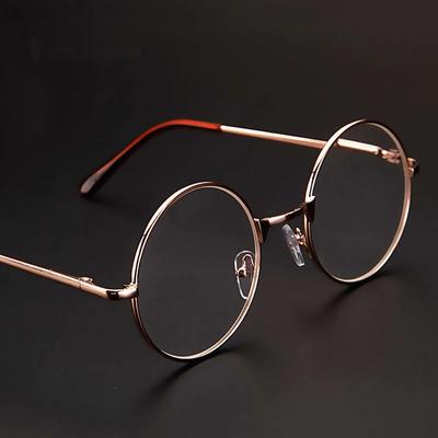 Retro Metal Round Frame Reading Glasses Women   Presbyopic Eyeglasses Eyewear Diopter