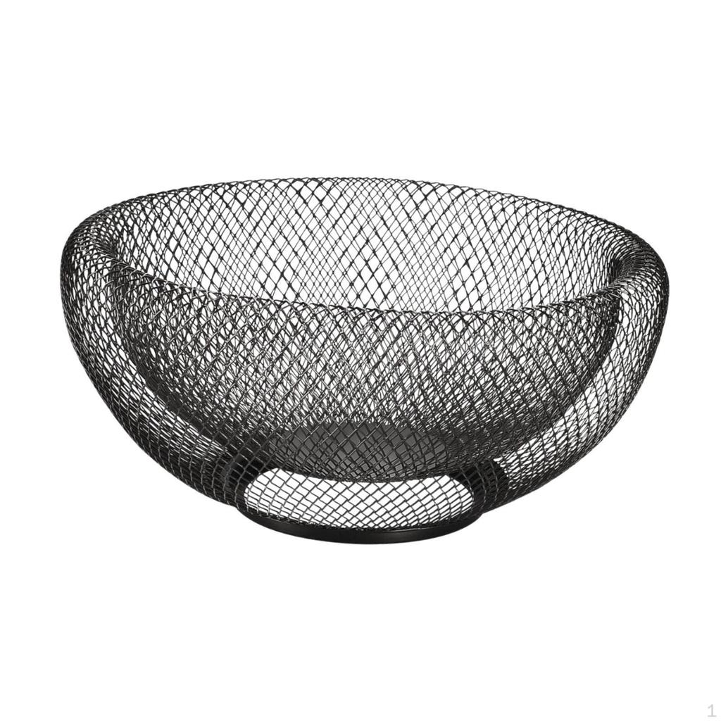 Metal Mesh Fruit Bowl,Decorative Container,Candy Dish,Vegetable Holder Basket for Home Table