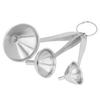 3PCS Small Funnels Stainless Steel Multifunctional Mini Filling Funnel Kit for Transferring Essential Oils Liquid Fluid