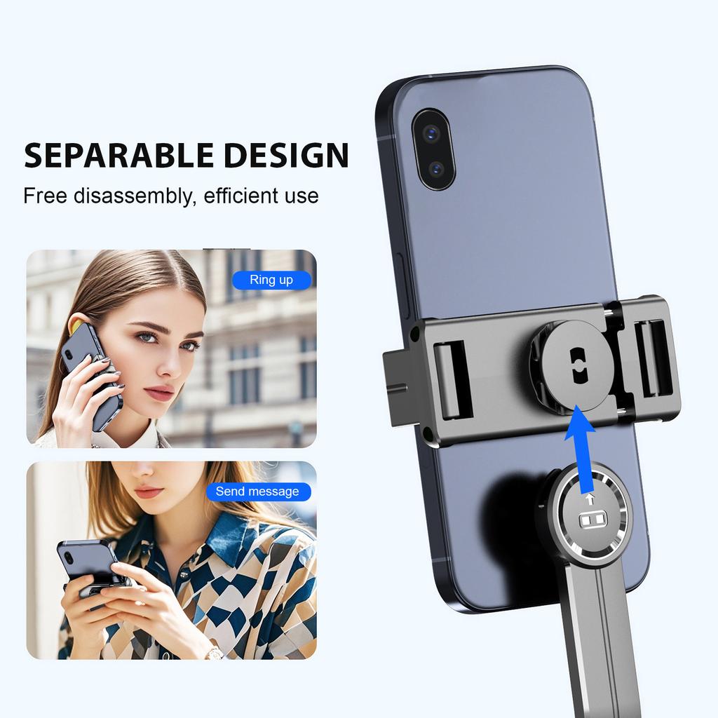 Portable Selfie Stick Tripod 67.6 Inch Extendable Phone Tripod Stand for Video Recording Live Streaming Group Photos