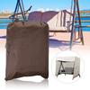 Outdoor Garden Swing Seat Covers Waterproof 3 Seater Hammock Furniture Protector(Coffee)