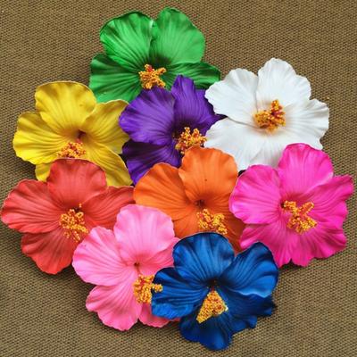 1 Pair Women Hairpins Bohemia Style Large Flower Decor Hair Clips Bright Color Hair Pins Sea Beach Hair Accessories
