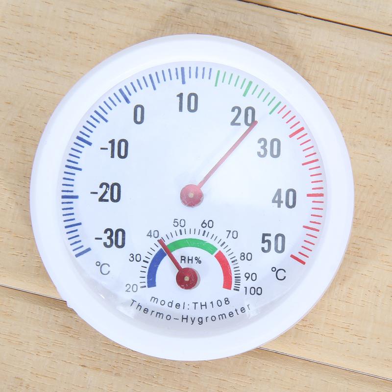 Mini Bell Shaped Analog Hygrometer Thermometer Hygrometer Accurate Positioning Scale Thermometer -30-50 Celsius Degree for Yards