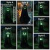 Adjustable Halloween Standing Ghost Decor Glowing Scary Ghost Figure  Porch Yard Decor