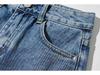 YPFF European & American High-Waist Distressed Denim Shorts for Women - Slimming, Raw Edge, Long Leg Style  