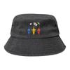 Unisex Bucket Hats Three Wise Pikmin Travel Headwear Packable Camping Fishing Hat Bob Hat Gifts Idea
