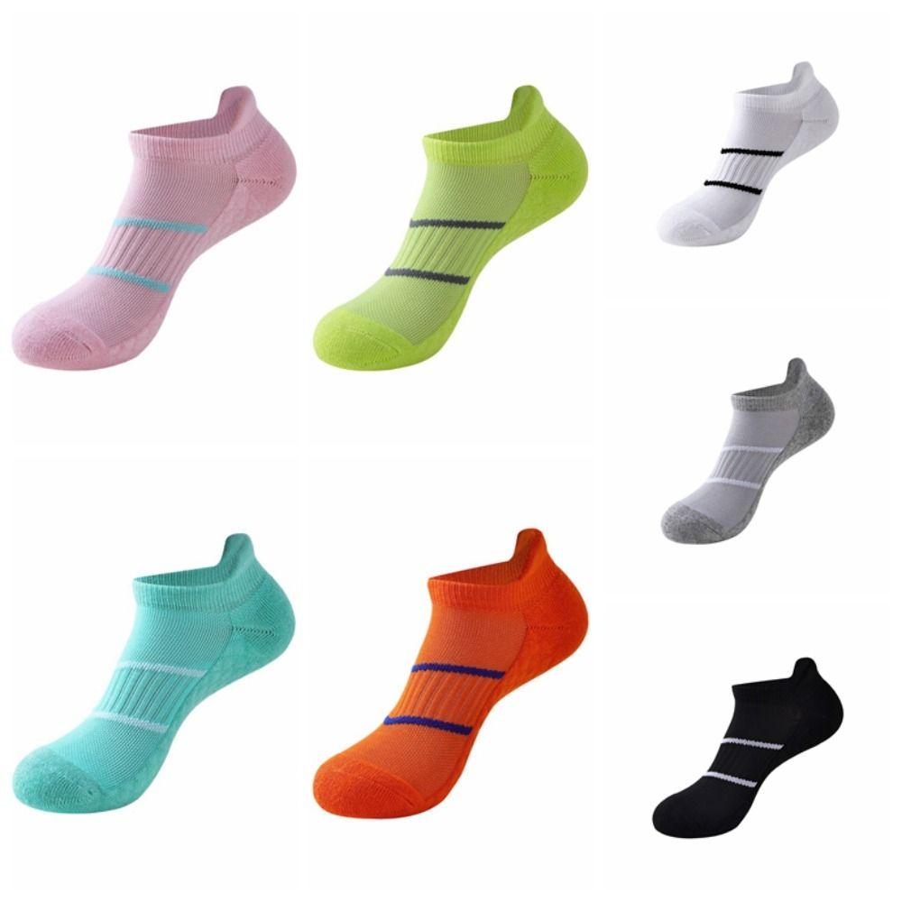 5Pairs Anti-slip Striped Invisible Socks Breathable Ear Lifting Socks Simple Ankle Thin Socks  Boy