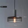 Modern Industrial Style Pendant Light Indoor LED Cement Chandelier Suspension Bedroom Hanging Light for Hall Cafe Bar Table