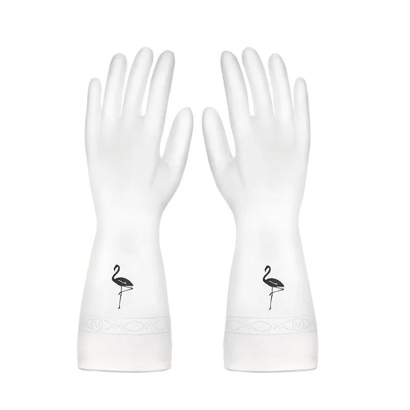 

Водонепроницаемые перчатки для уборки дома Перчатки для уборки кухни Перчатки для стирки из латекса Перчатки для мытья посуды Износостойкие резиновые перчатки Перчатки из латекса M