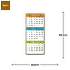NOLTY 2027 Wall A4 3 3 months per C153 Calendar, size, tiers, month,