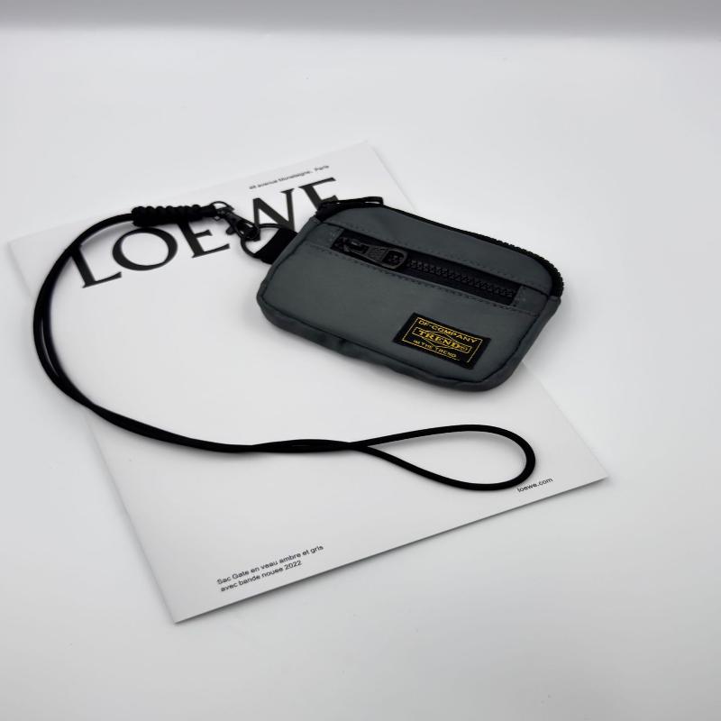 Mini Casual Portable Wallet With Lanyard Outdoor Key Card Holder Multi-Functional Earphone Storage Bag Unisex Nylon Key Chain A2