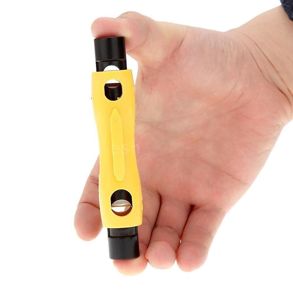 

Industry Tools Speedy Coaxial Cable Stripper Coax RG6/RG59/RG7/RG11 Stripping Tool for CAT5 CAT6 жовтий