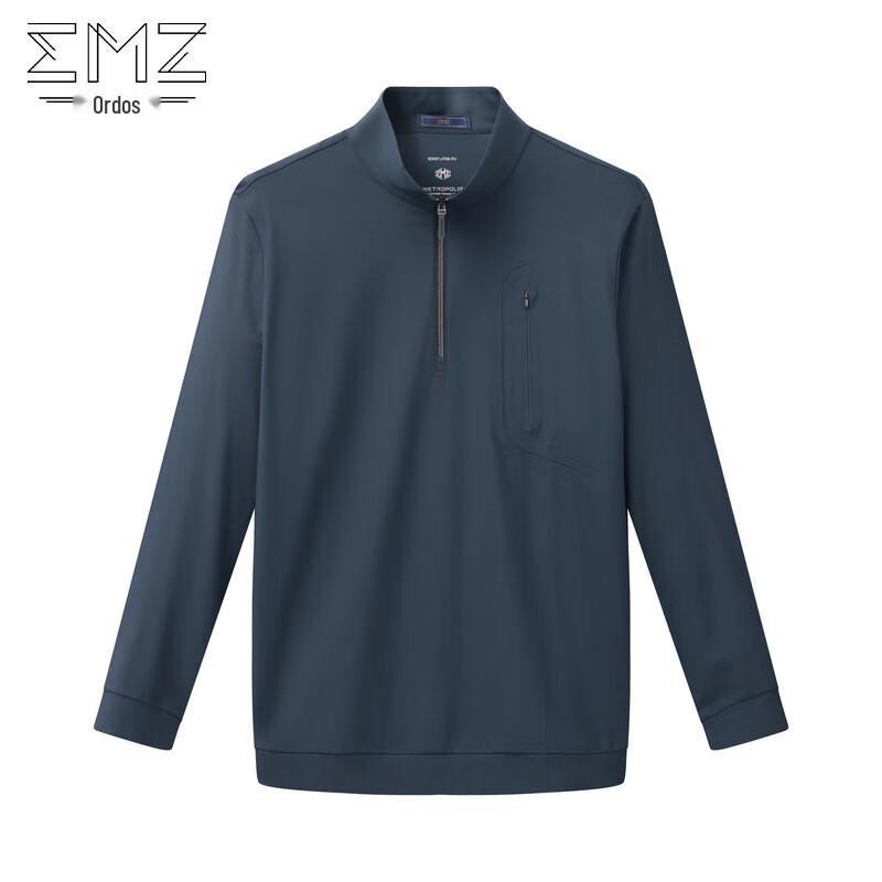 EMZ Men's Stand-up Collar Pullover Sweatshirt
