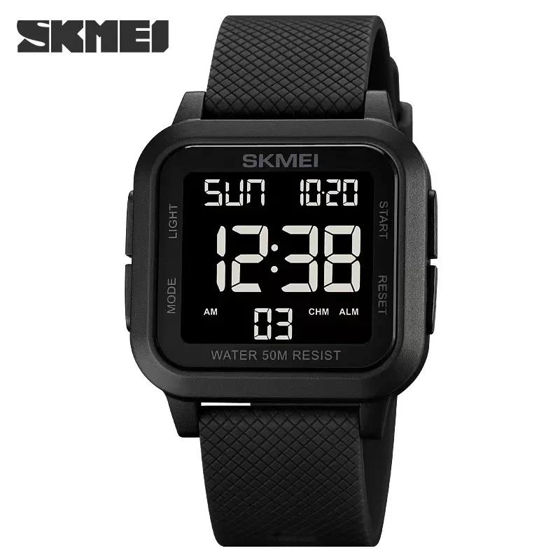 SKMEI 1894 Sport Elektronische Uhr für Herren Stoßfest Wasserdicht Countdown Herren Armbanduhr Militärischer Wecker 1960 Reloj Hombre