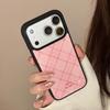 Funda para teléfono con estampado de cuadros rosas para iPhone 16, iPhone 17 y iPhone 17 Pro Max