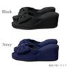 Vivienne Heel Room Size PVC Platform High Suitable for Beauty Salons and Nail (Vivienne) [8cm Shoes, Ribbon, Navy, 23.5cm] Sole, Slippers, Heels,
