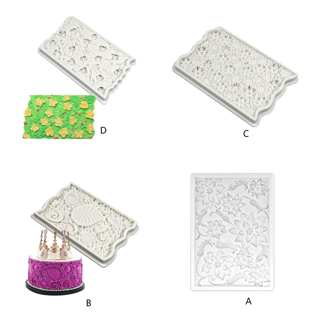 Flower Leaf Pattern Silicone Mold Kitchen Baking Tools DIIY Fondant Cake Mold for Cake Decorating Easy To Demold