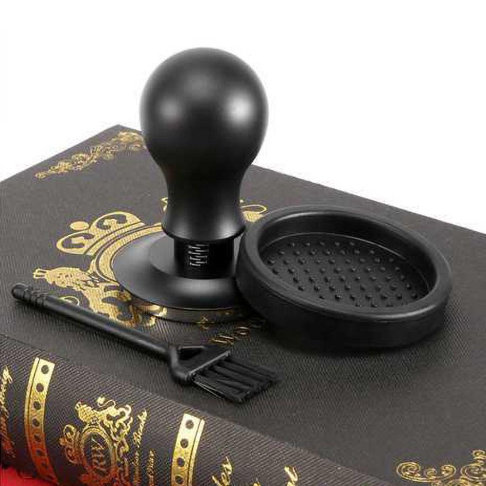 Spring Loaded Coffee Tamper Flat/threaded Bottom Coffee Powder Press Durable Coffee Leveler  Bar
