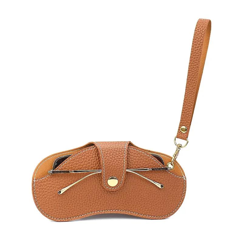 PU Leather Glasses Bag Fashion Portable Spectacle Case Sunglasses Storage Hanging Bag Glasses Case Protective Cover