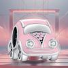 Copper Cute Car Bead Robot Charm Pink Pendant Fit Original Bracelet For Women Diy Fashion Jewelry Love Gift Elegant