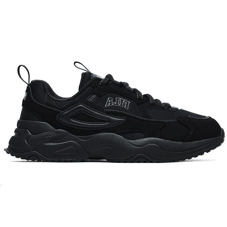 FILA Rayflide Fabric Synthetic Leather Comfortable Sports Low-Top Lifestyle Shoes Men sneaker Black F12M242121FBK
