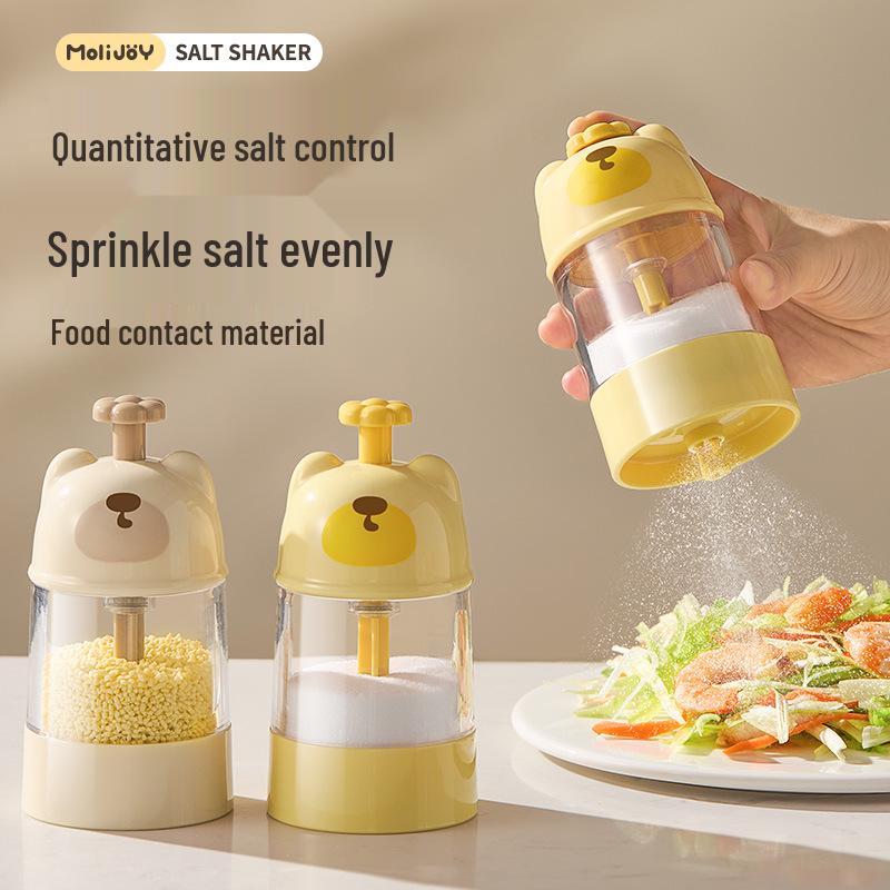 Original Cute Bear Salt Shaker: Moisture-Proof, Sealed Kitchen Seasoning Jar