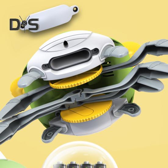 Walking Crab Bubble Machine Automatic Bubble Blower with LED Lights & Music Electric Fun Outdoor Bubble Playset for Kids