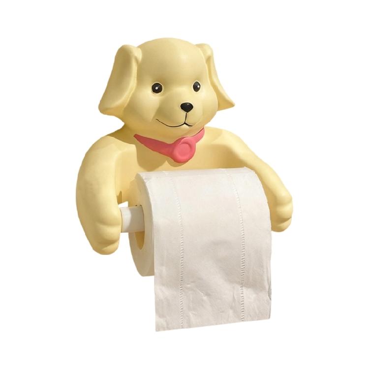 

Dog Shaped Bathroom Tissue Dispenser Wall Mountable Space Saving Solution With Strong Adhesive Backing 1