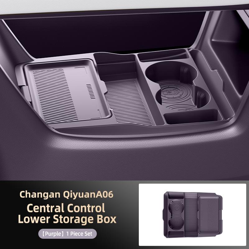 For Changan Origin A6 2025 2026 Storage Box Center Armrest Hidden Box Cup Holder Organizer Interior Accessories