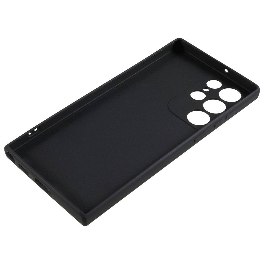 For Samsung Galaxy S22 Ultra 5G Straight Edge TPU Cover Lens Precise Cutout Candy Color Phone Case