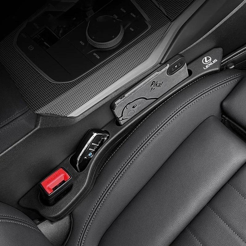2pcs Car Seat Gap Filler Strip Auto Phone Holder Accessories For Lexus F SPORT ES RX NX LS UX LM LX GX LC RZ IS CT GS RC HS SC