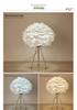 Nordic Gold Dimmable LED Feather Desk and Bedside Lamp