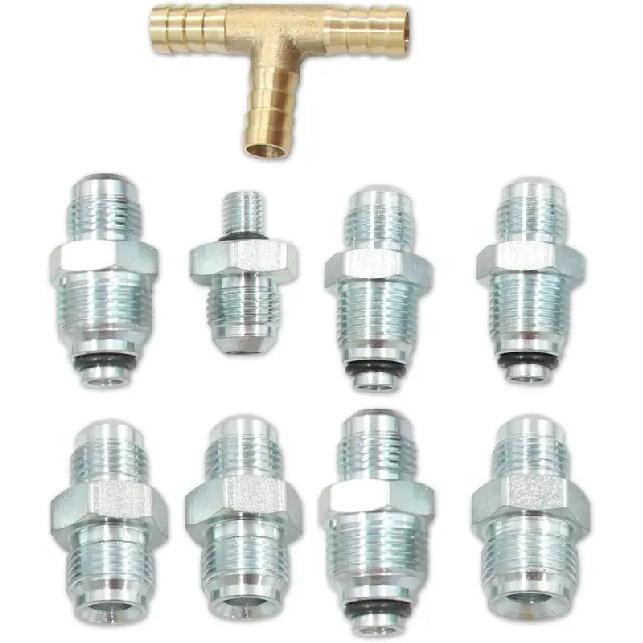 Universal Hydraulic Brake Hose Kit with Fittings for Power Booster Systems