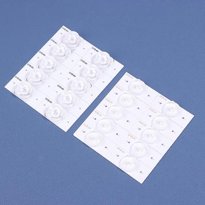 10 Pezzi Perline LED 3V 6V Per TV LCD Perline LED SMD Luce Perline Universali Strisce Retroilluminazione TV Taglio Alluminio Per Riparazione TV LED da 32-65 Pollici