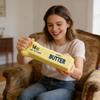Butter Stick Stress Relief Toy 23cm Realistic Squishy Simulation Butter Bar for Desk Decoration and Hand Exercise