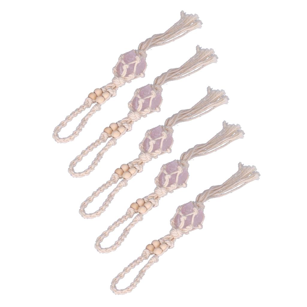 5 szt. Sznurek do naszyjnika Pusty uchwyt na kamień Sznurek zamienny Regulowany Sznurek do wisiorka z kryształu kwarcu do tworzenia biżuterii DIY