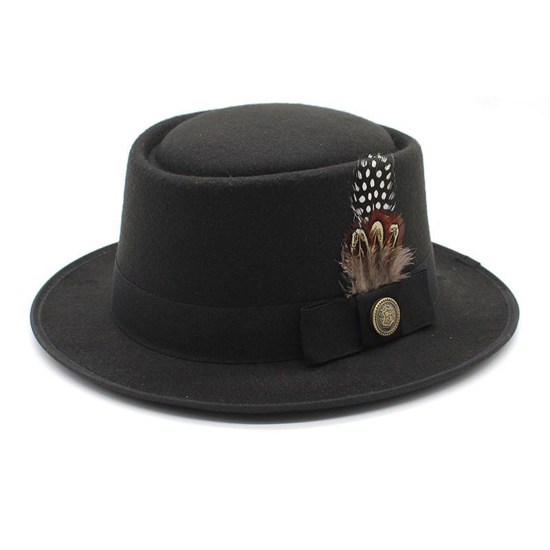 Classic Fedora Hat For Men And Women With Wool Felt Material And Wide Brim For Casual Outdoor Wear