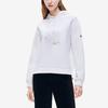 Fila Logo Print Sports Casual Knit Sweatshirt Women Sweatshirt Standard-White F11W218209F-WT