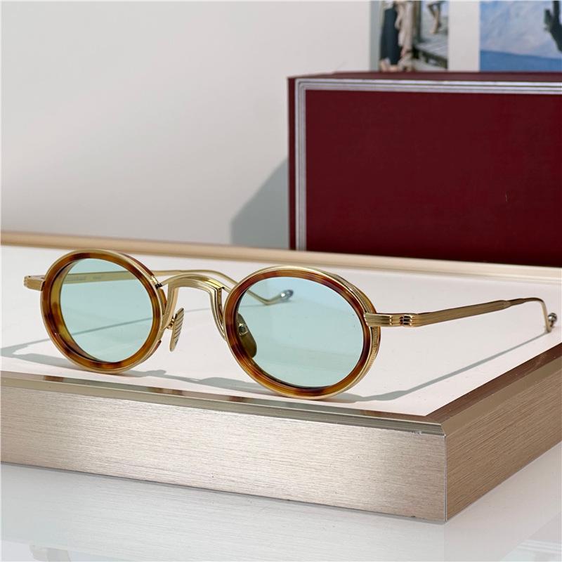 VARDA JMM Oval Metal Sunglasses: Handmade, Unisex, Trendy, Versatile for Casual Wear and Vacation Parties