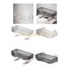 KX4B Large Capacity Bathroom Shelves Functional Organizers Wall Mounted Shower Storage Basket for Bathroom Kitchen