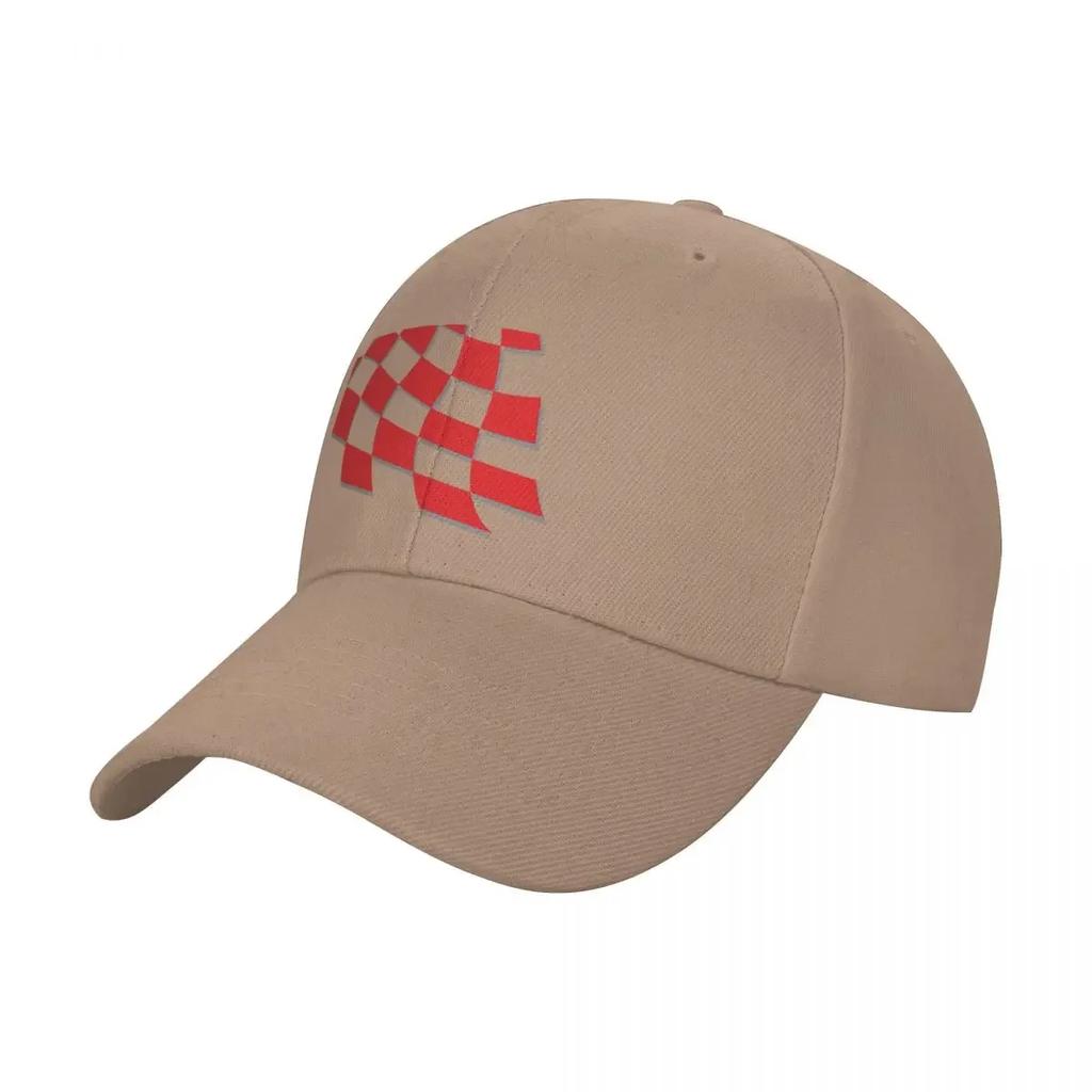 Croatia Retro Checkered Red White Home Baseball Cap Funny hats Luxury Unisex Hat New Hat Unisexs Womens