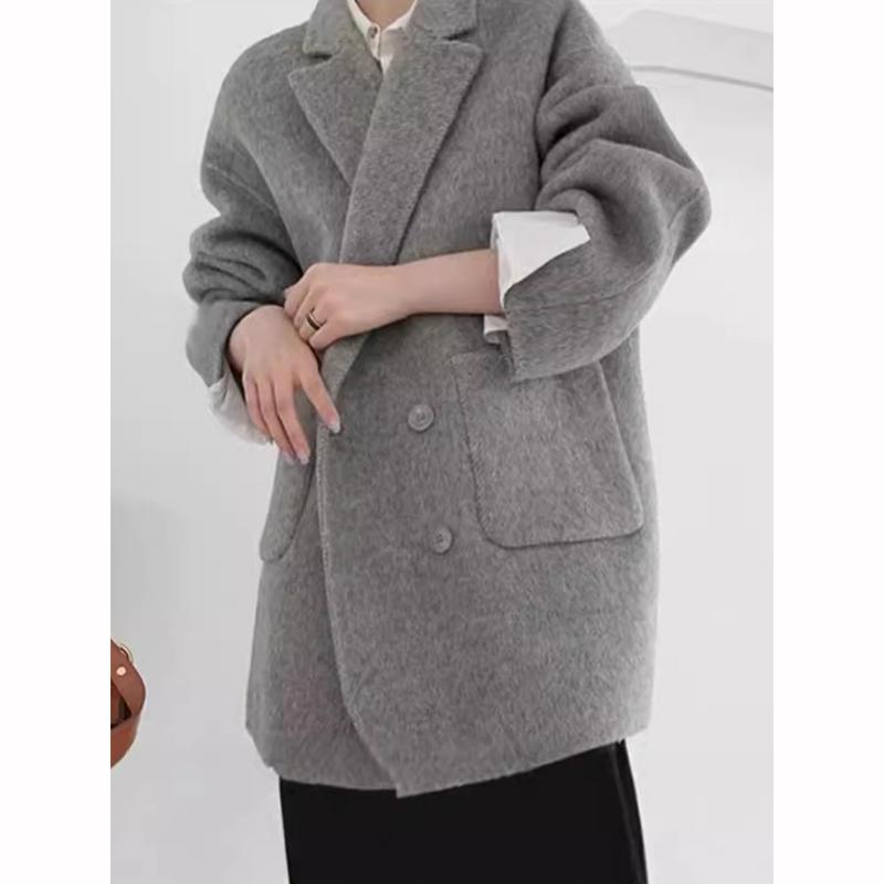 Loose Long Sleeve Turn Down Collar Coats Women Coat Winter Autumn