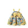 Mädchenkleid Sommerstil Kinder Prinzessin Trägerkleid Babykleid Kinderbekleidung Blumenhut Kleid