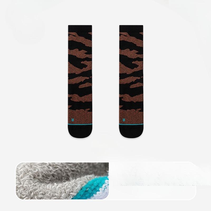 Male Autumn Professional Outdoor Sports Running Towel Bottom Sweat Absorption Shock Inhibition Tube Socks