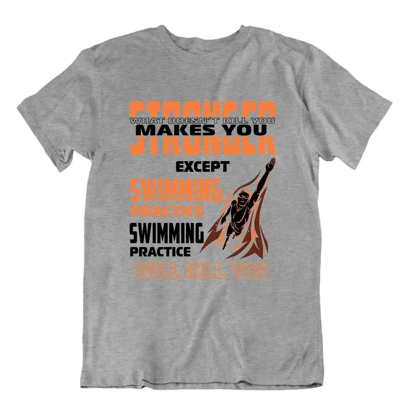 Practice Swimming T-SHIRT Funny KarmaTEE Best Idea SHIRT Gift 4XL