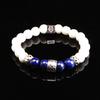 Eightvolume Ev Silver Ring Bead Bracelet (W&Bl)