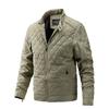 Mens Winter Lightweight Cotton Jacket 2026 Vintage Style Loose Fit Stand Collar Casual Outerwear Teens Young Adults