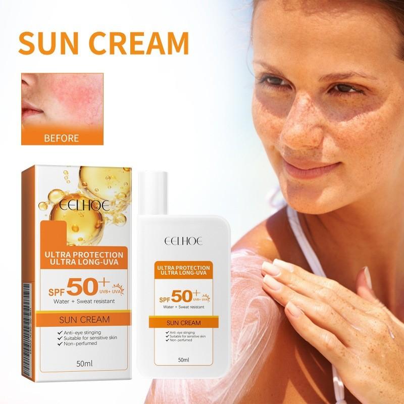 Eelhoe Protective Cream Summer Sunscreen Non Greasy Moisturizing Even Skin Tone