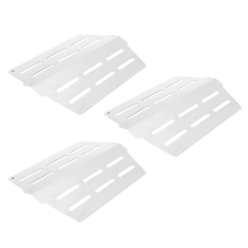 3 Pcs Grill Heat Plate Stainless Steel Wear Rust Corrosion Resistance Gas Grill Heat Tent Replacement for Weber Genesis